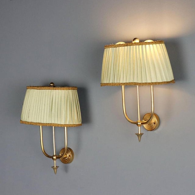 White Vintage Italian Wall Lamps, 1940s-1950s, Set of 2 For Sale - Image 8 of 8