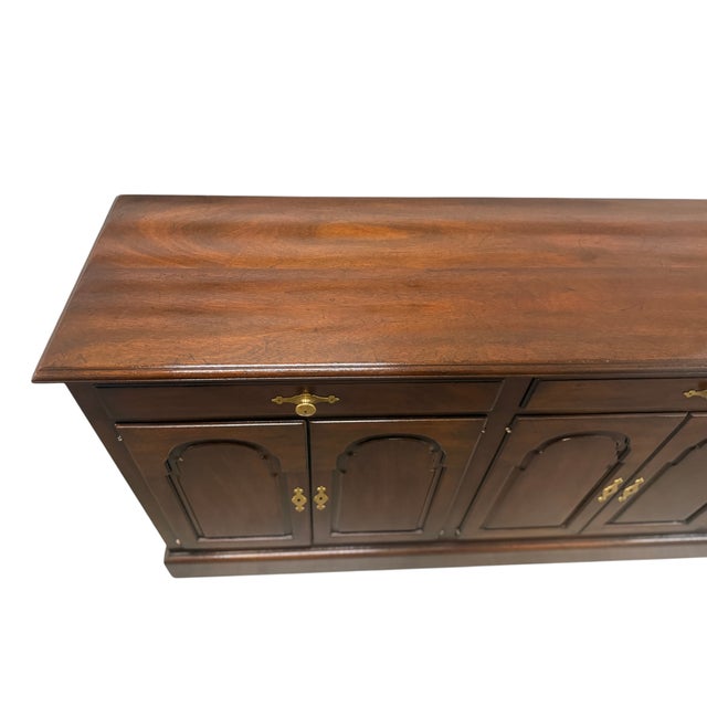 Kittinger 1950's Kittinger Mahogany Six-Door Credenza For Sale - Image 4 of 15