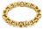 Open Round 14k Yellow Gold Link Bracelet For Sale