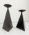 Brutalist Steel Candle Holders, Set of 2 For Sale In Sacramento - Image 6 of 7