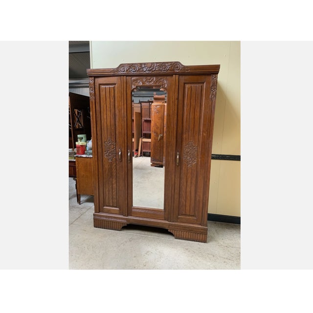 Vintage Art Deco Wardrobe, 1930 For Sale - Image 6 of 11