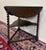 Antique English Envelope Barley Twist Drop Leaf Side Table Carved Oak C. 1900 For Sale - Image 4 of 16