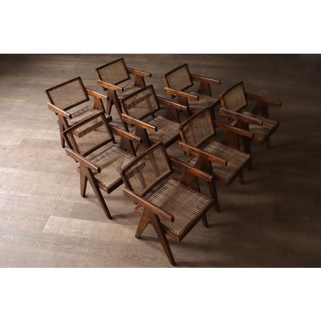 Pierre Jeanneret “Office Cane Chair” created in the 1950s for the city of Chandigarh in India, the utopian city designed...