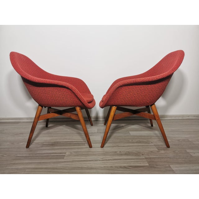 1960s Set of Shell Armchairs by Miroslav Navratil, 1960s For Sale - Image 5 of 18