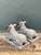 Late 20th Century Vintage Plaster and Metal Ram Sculptures - Pair For Sale - Image 5 of 12