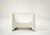 Vintage Space Age-style coffee table/trolley, dating back to the late 1960s or 1970s. Its sculptural structure, molded...