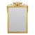 Louis XVI-Style Giltwood Mirror with Allegorical Crest of Triumph and Virtue For Sale