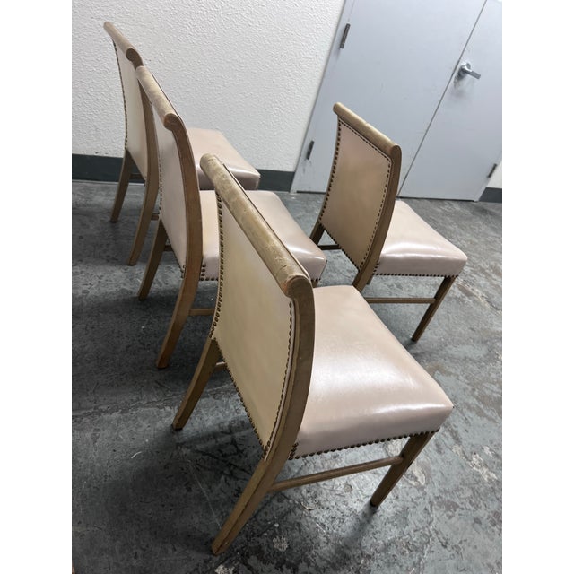 Animal Skin Jean-Michel Frank Style Dining Chairs, Set of Four For Sale - Image 7 of 12