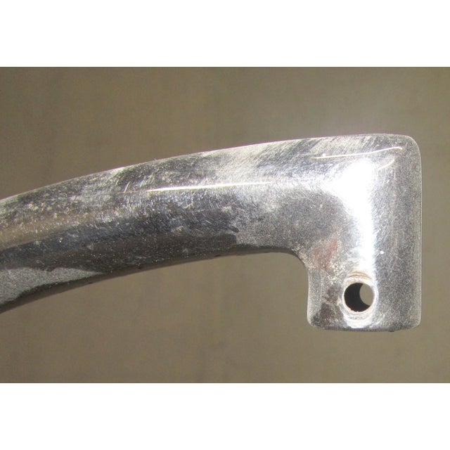 Reclaimed 5 Ft. Curved Top Floor Stand Holder For Sale - Image 4 of 7