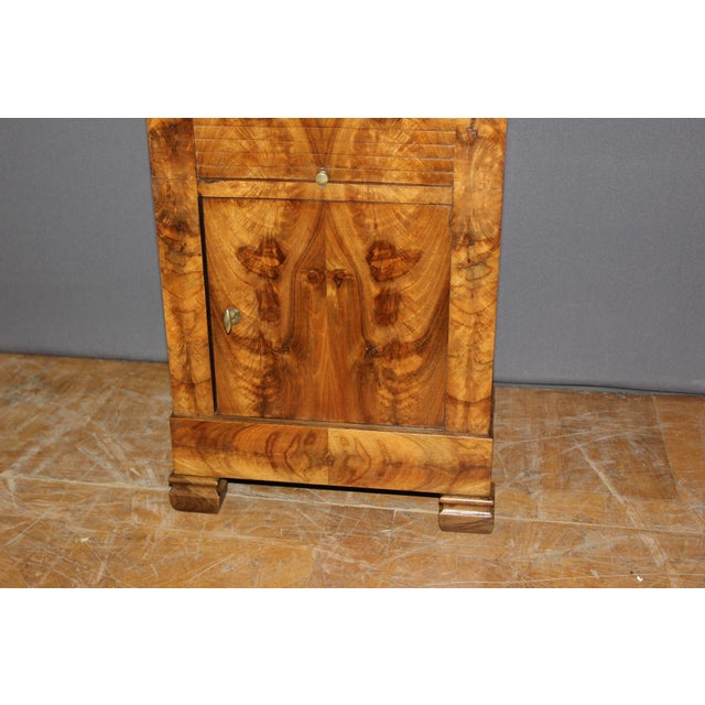 Antique Bedside Table in Walnut, 1800s For Sale - Image 3 of 13