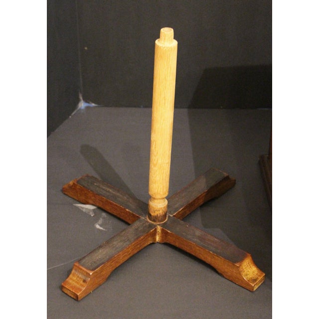 Wood Early 20th Century English Edwardian Period Tabletop Revolving Bookcase For Sale - Image 7 of 8