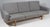 Hans J. Wegner three-seat sofa upholstered with light grey wool. Frame in solid oak. Model 236/3, produced by GETAMA. This...