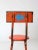 Vintage Orange Industrial Stool For Sale - Image 6 of 8