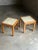 Mid-Century Modern 1950s Harvey Probber End Tables in Mahogany and Enamel, Unmarked- A Pair For Sale - Image 3 of 12