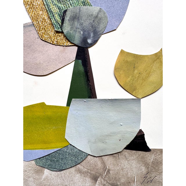 Brown "Magic Still Exists 2" Original Mixed-Media Collage on Paper by Zac Woodiel For Sale - Image 8 of 8