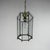 Metal Mid-Century Brass and Beveled Glass Lantern Pendant Light in the style of Adolf Loos, Italy, 1970s For Sale - Image 7 of 9