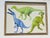 Modern 1970s Cool Pair of Jurassic Dinosaurs Collages Framed For Sale - Image 3 of 10