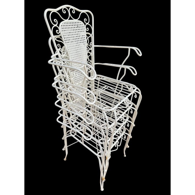 Provencal Wrought Iron Armchairs, 1960s, Set of 4 For Sale - Image 6 of 16