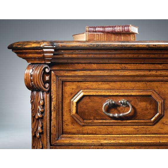 Rustic Handcrafted Italian Walnut Burl Chest For Sale - Image 3 of 3