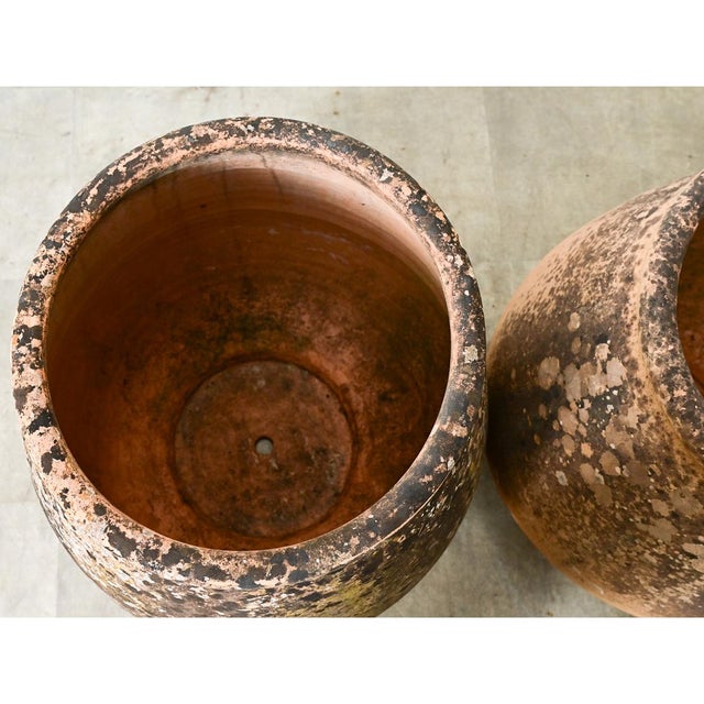 Pair of Provincial 19th Century Biot Terracotta Jars For Sale - Image 4 of 11