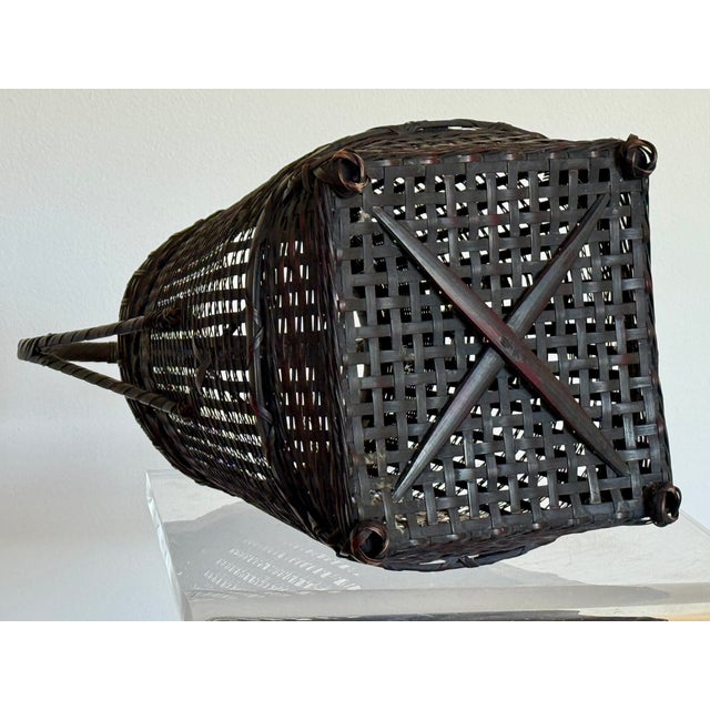 20th Century Japanese Ikebana Basket For Sale - Image 10 of 11