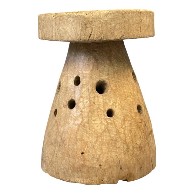 Large African Mortar in Log For Sale