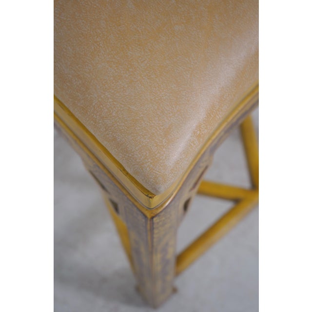 Set of 4 Maitland Smith Chinoiserie Counter Bar Stools For Sale - Image 11 of 18
