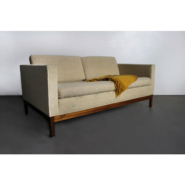 Handsome Mid Century Johnson Furniture Company Loveseat/ Sofa Chairish