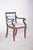 Armchair with beige upholstered seat. This chair combines classic elegance and simplicity. The dark wood frame has a...