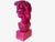 Raspberry Pink Vintage Pop Art Michelangelo’s David Bust in Post-Modern Neon Fuchsia Circa 1980s For Sale - Image 8 of 12