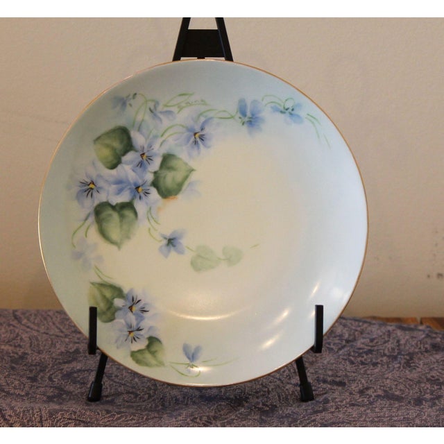 Victorian Antique Curated Signed Hutschenreuther Selb Plates- Set of 7 For Sale - Image 3 of 12