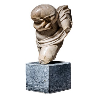 Fragment of a Bacchant with Wineskin, 17th-18th Century, Marble For Sale