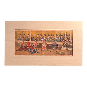 Antique Japanese Woodblock Print Soga No Taimen Kabuki Play Meiji Era