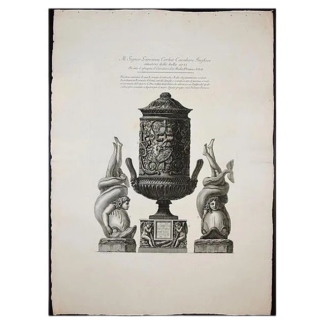 Due Urne Cinerarie - Etching - 1778 1778 For Sale