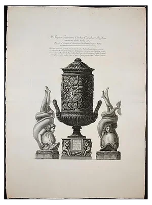Due Urne Cinerarie - Etching - 1778 1778