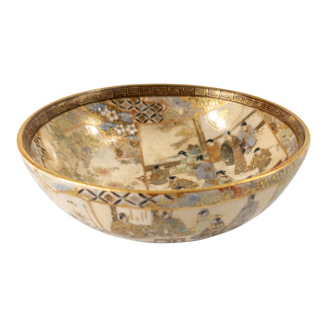 19th Century Japanese Meiji Period Satsuma Bowl For Sale