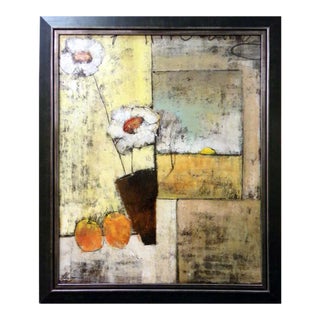 "Sunrise Still Life" Helen Zarin Expressionist Oil Painting, Framed For Sale