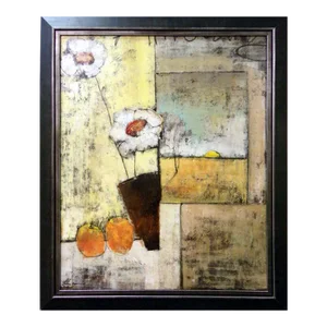 "Sunrise Still Life" Helen Zarin Expressionist Oil Painting, Framed
