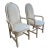 Vintage 1980s American Drew Post Modern Round Back Split Reed Arm Chairs - a Pair For Sale