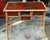 Victorian Chinoiserie & Burnt Bamboo Red Lacquer Side Table Desk For Sale In Atlanta - Image 6 of 8