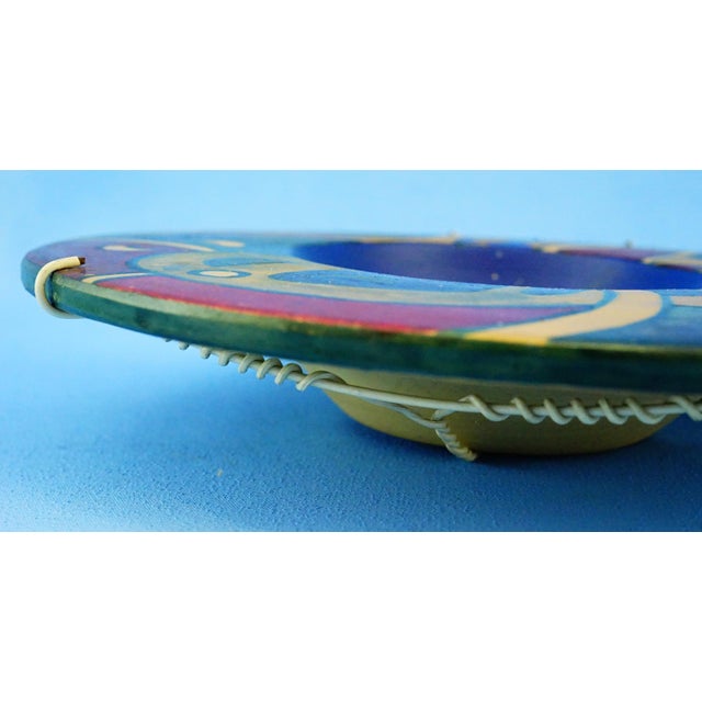 Large Vintage Terracotta Ashtray with Abstract Decoration, 1930s For Sale - Image 9 of 18