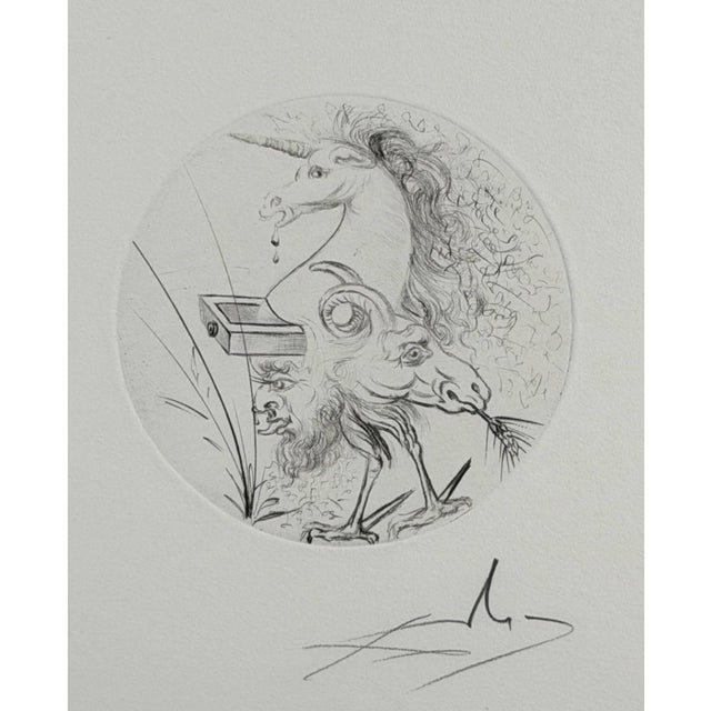 Abstract 1960s Dali Les Metamorphoses Erotiques Hand Signed Numbered Etching Surreal Art For Sale - Image 3 of 5