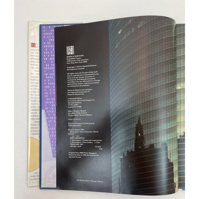 Paper Skyscrapers Form & Function by David Bennett Hardcover 1st Edition 1995 For Sale - Image 7 of 11