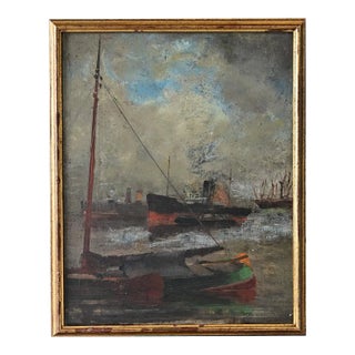 French 19th Century Seascape Painting For Sale