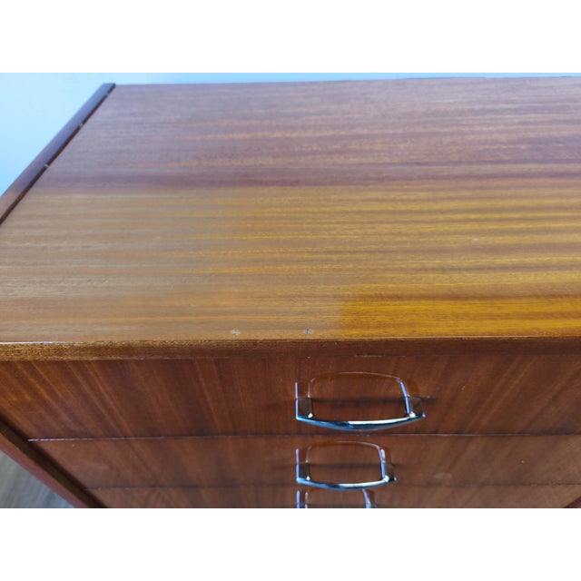 Modern 1970s buffet. A simple minimalist chest of drawers. Original condition. Not renovated. Minor scratches,...