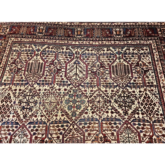 Vintage Persian Joshegan Room Size Rug, Hand-Knotted Wool, 1920s For Sale - Image 9 of 12