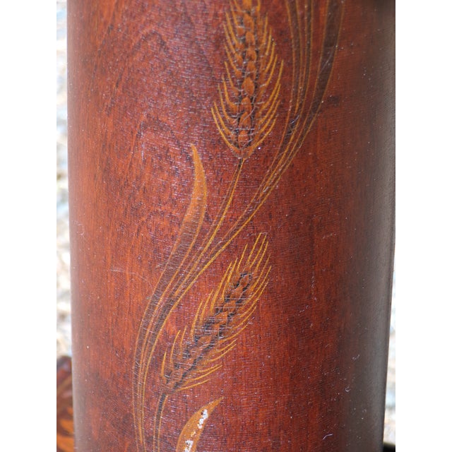 Antique Art Nouveau Mahogany Pedestal Plant Bust Stand For Sale - Image 12 of 18