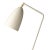 Greta Magnusson Grossman 'Grasshopper' floor lamp in oyster white. One available. Outphased color, this is a display...