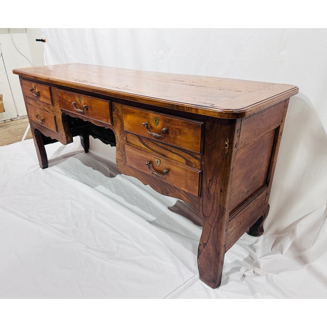 French French 18th Century Antique Walnut Desk / Console Table For Sale - Image 3 of 12