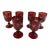 Late 19th Century Antique Bohemian Wine Glasses - Set of 6 For Sale